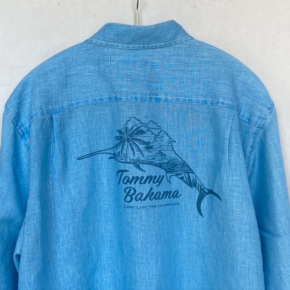 Tommy Bahama Mens Linen Shirt - Picture 3 of 11